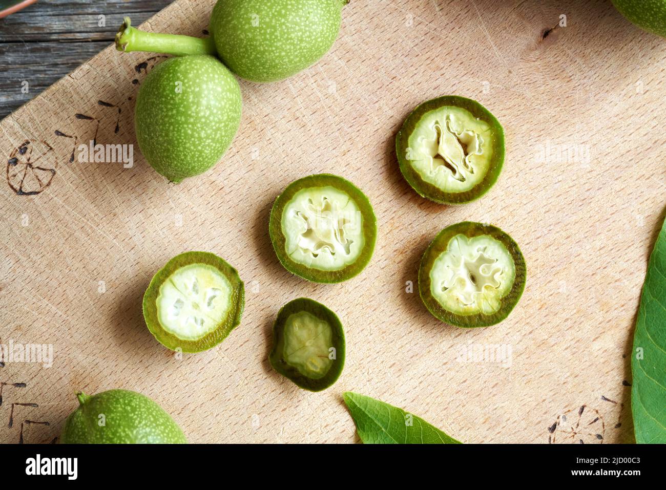 Top view sliced green hi-res stock photography and images - Alamy