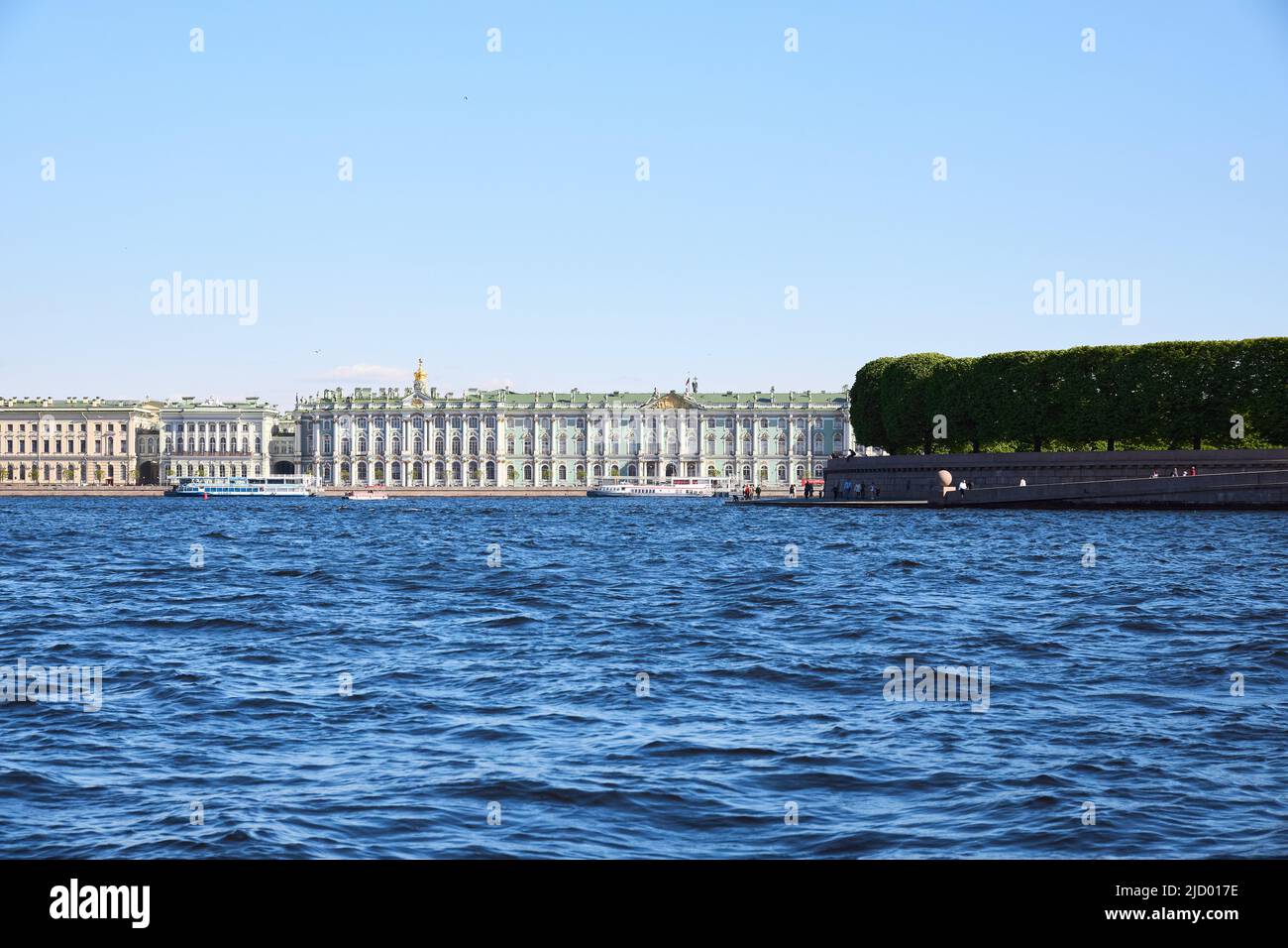 View of the winter palace from the water Stock Photo - Alamy