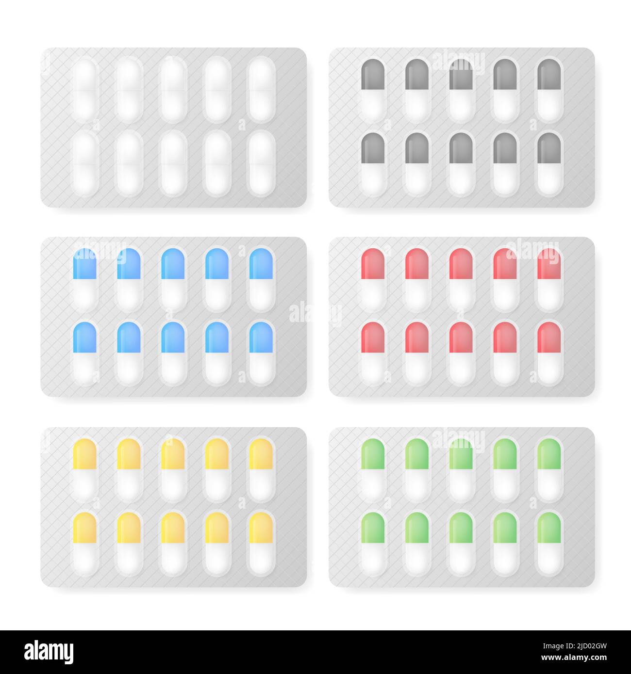 Mockup with pill medicine capsule on white background. White background ...
