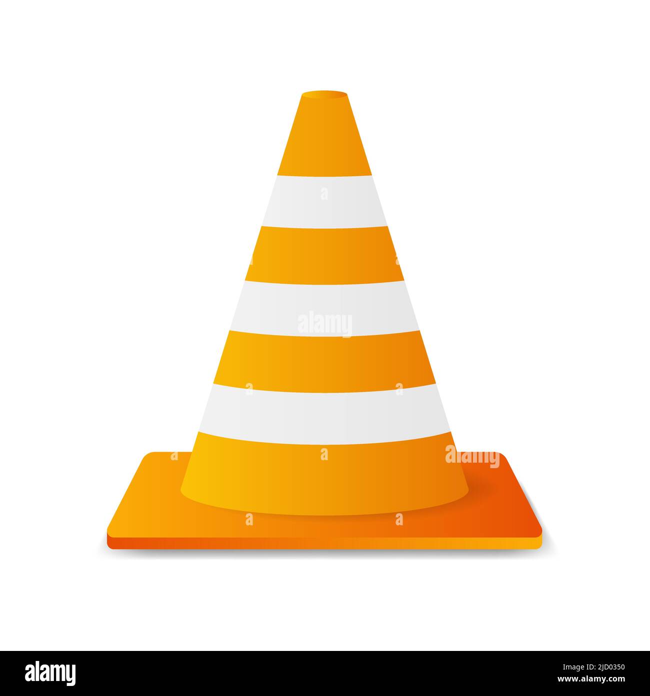 Traffic cone. Danger symbol. Warning attention sign. Work safety Stock Vector