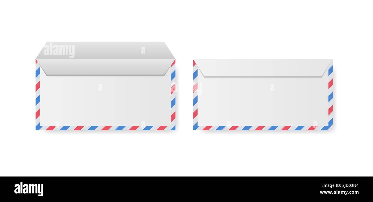 Airmail Envelope Border - Vector Illustration. Stock Vector