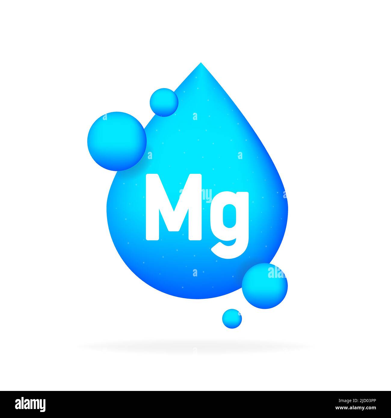 Mineral Mg blue shining pill capsule Stock Vector