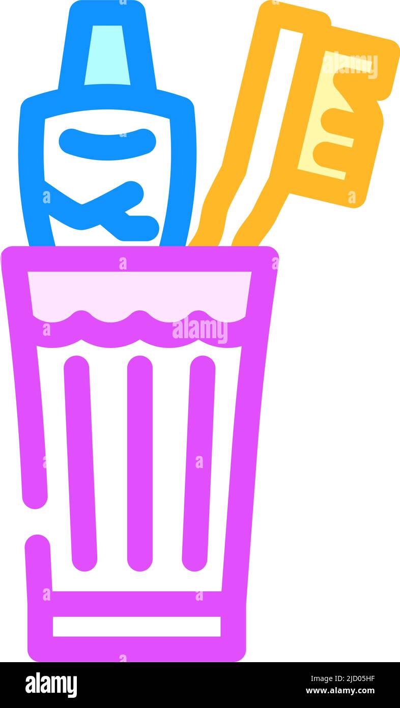 brush your teeth color icon vector illustration Stock Vector Image ...
