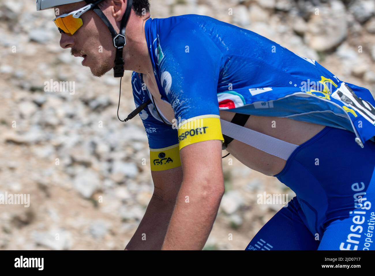 Mathias Le Turnier (team U Nantes atlantique) seen in action three