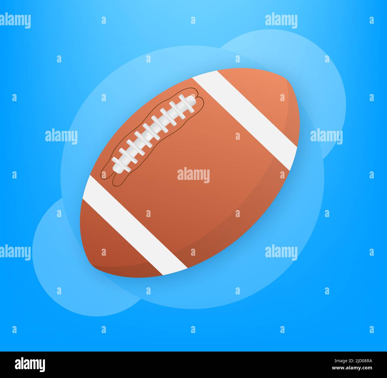 American football ball, great design for any purposes. Vector illustration flat design. Cartoon vector illustration. Stock Vector