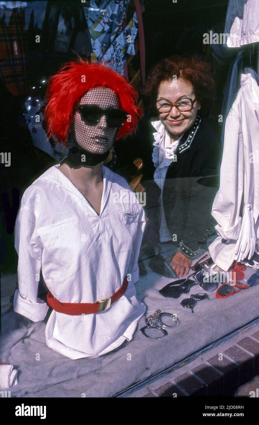 Melrose Ave, shop, 1980s Stock Photo