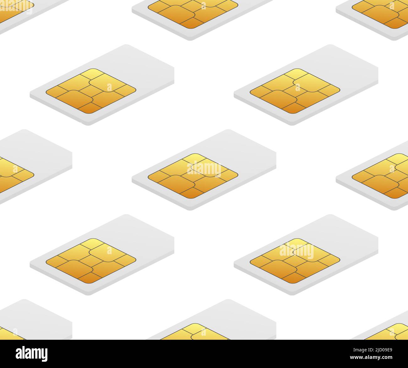 Digital e sim chip motherboard digital chip. Modern icon. White background. Vector template. Communication icon symbol. Stock Vector