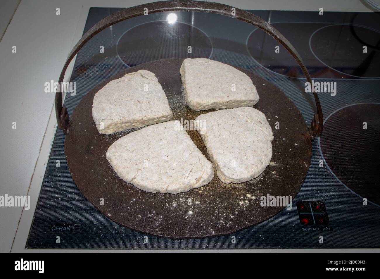 A look at life in New Zealand. Traditional Irish Soda Bread Farls, freshlybaked on a