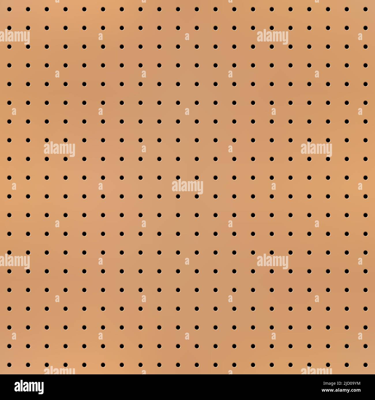Realistic peg board seamless pattern, pegboard texture vector