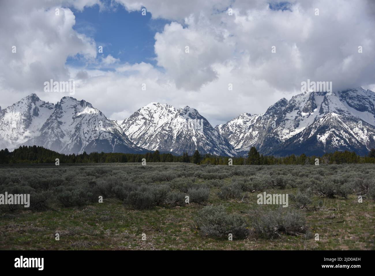 Grand Teton National Park, WY. U.S.A. 5/21/2022. The Grand Teton, is