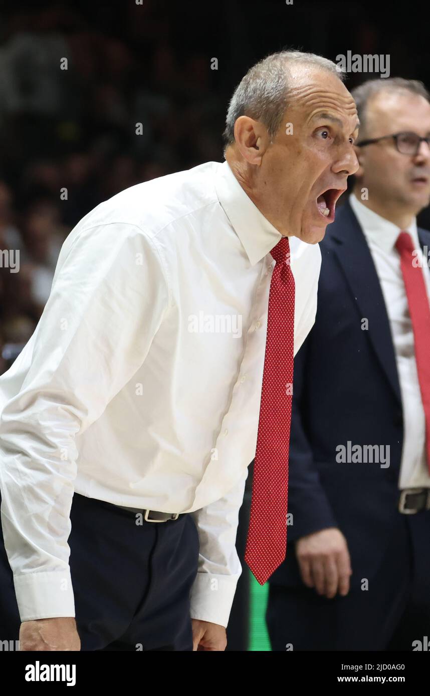 Ettore Messina (head coach of Armani Exchange Milano) during game 5