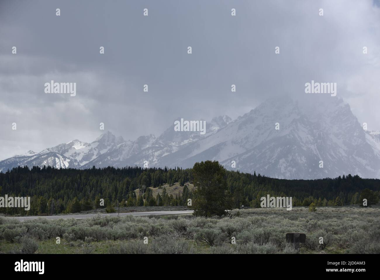 Grand Teton National Park, WY. U.S.A. 5/21/2022. The Grand Teton, is