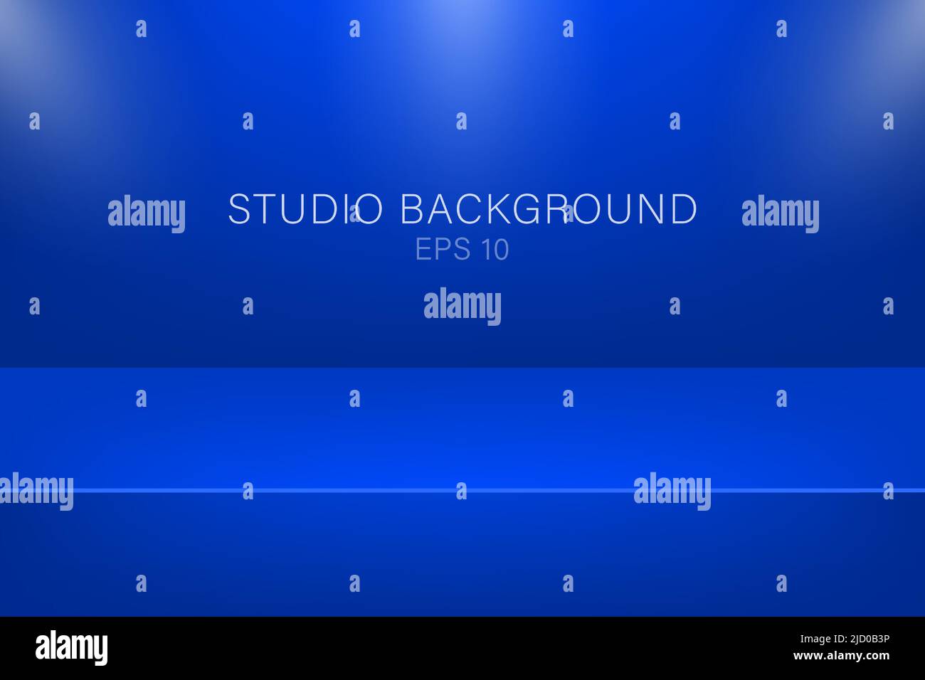 Modern studio background, great design for any purposes. Vector dark blue abstract background. 3d vector illustration. Stock Vector