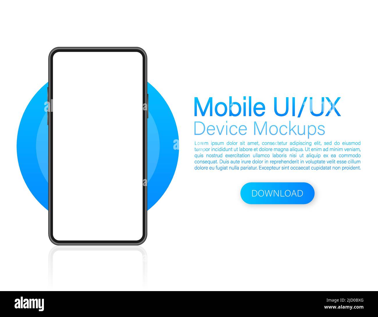 Icon with mobile ui and ux design on red background for web design. App ...