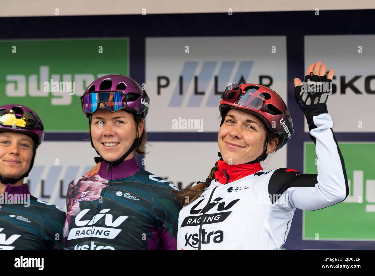 Eva Buurman, Thalita de Jong, Alison Jackson, riders of Liv Racing ...