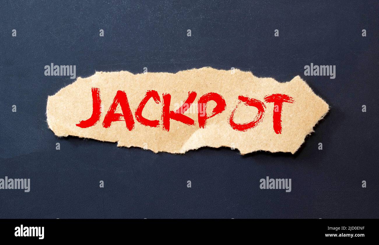 the word of JACKPOT on building blocks concept Stock Photo Alamy
