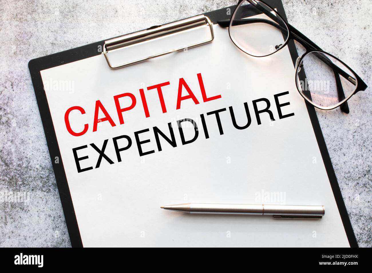Capital Expenditure, business conceptual. concept Stock Photo Alamy