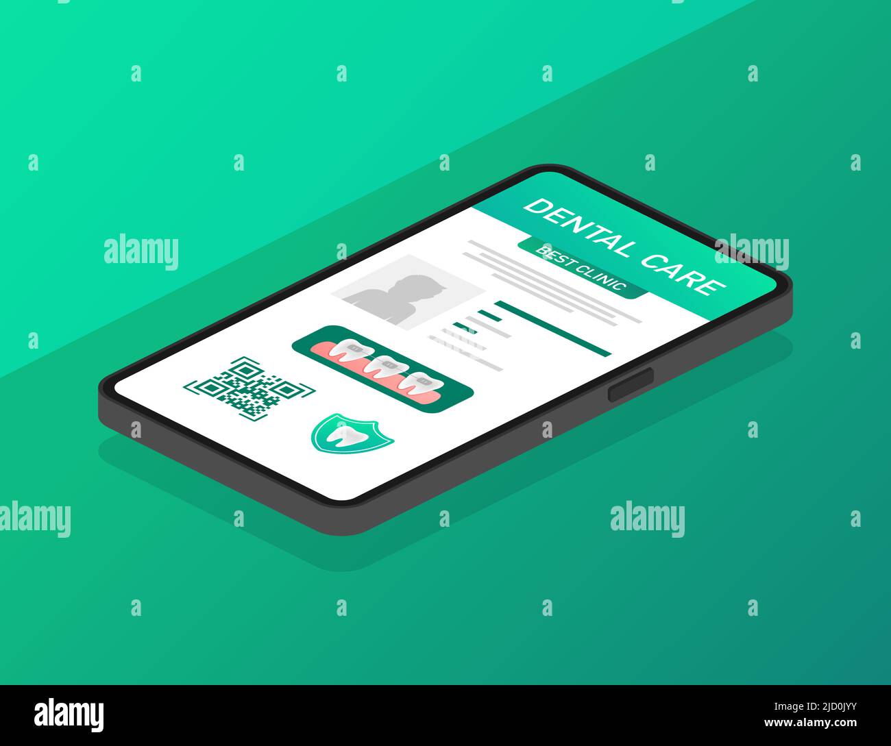 Dental care concept. Credit card icon. Vector design. Medical insurance