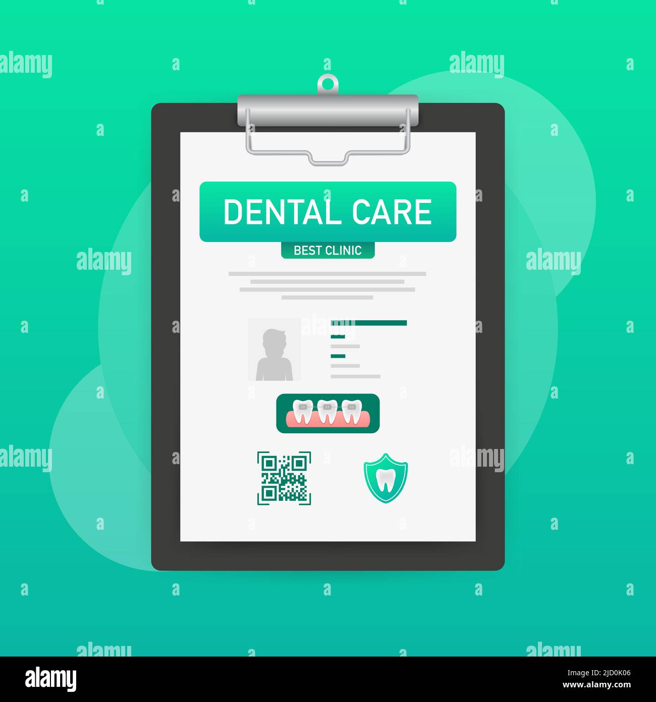 Dental care concept. Credit card icon. Vector design. Medical insurance