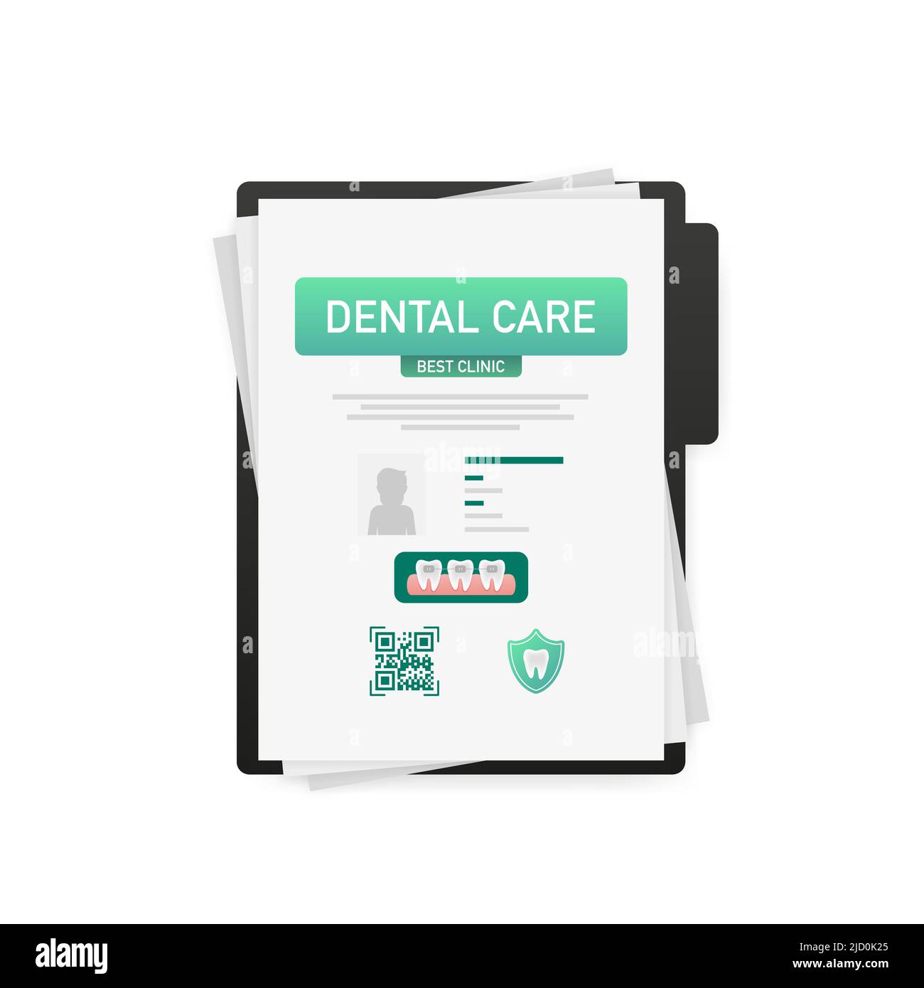 Dental care concept. Credit card icon. Vector design. Medical insurance