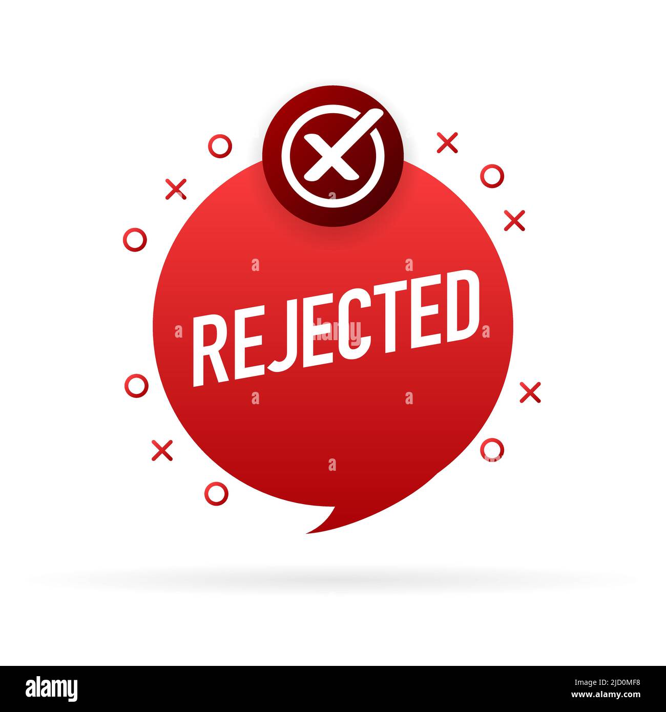 Rejected sign, great design for any purposes. Cross mark. Business ...