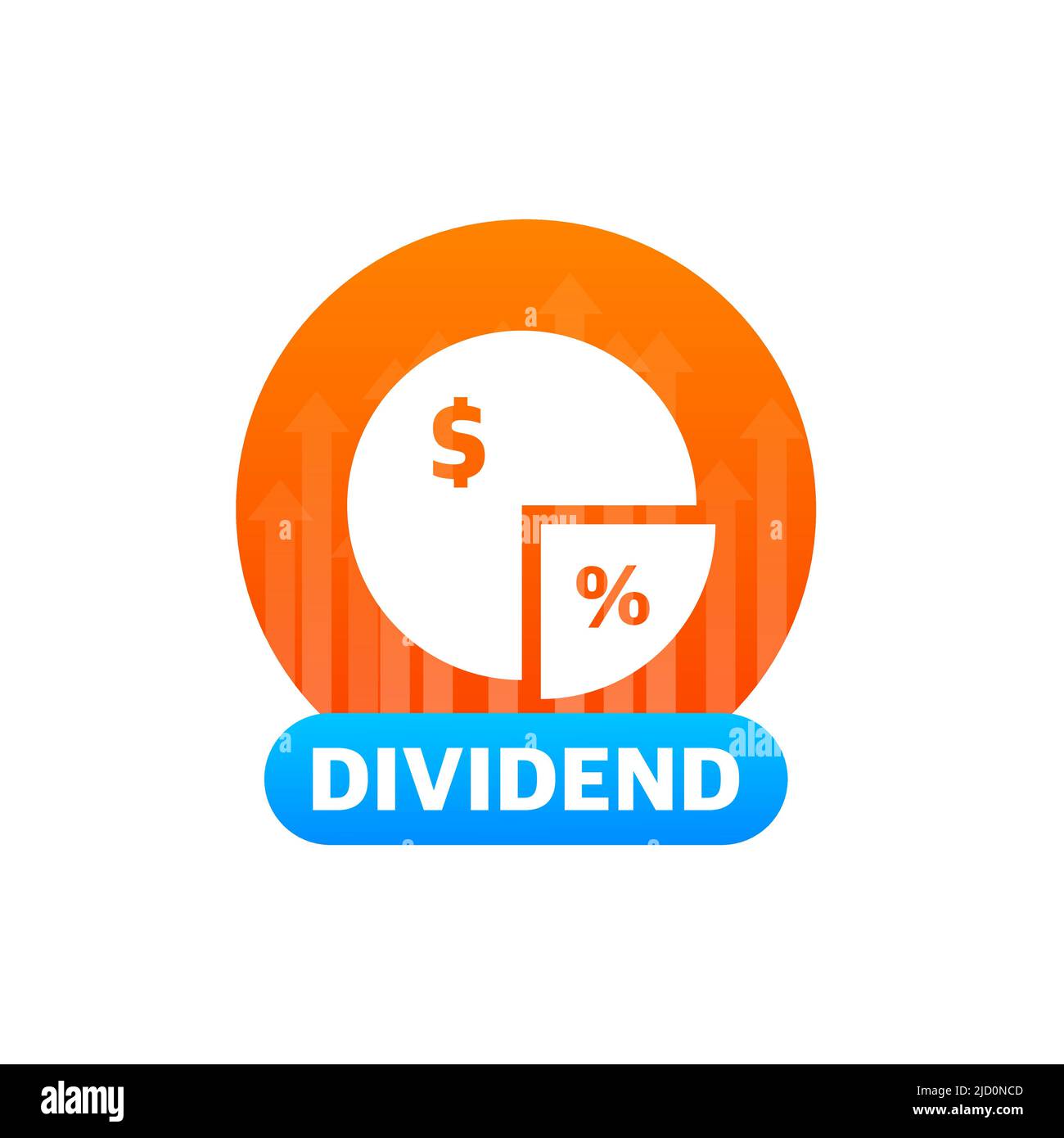 Flat gold icon. Dividend concept. Business financial investment. Business vector icon. Finance