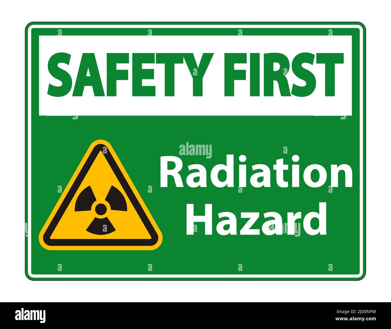 Radiation Hazard Symbol Sign Isolate On White Background,Vector