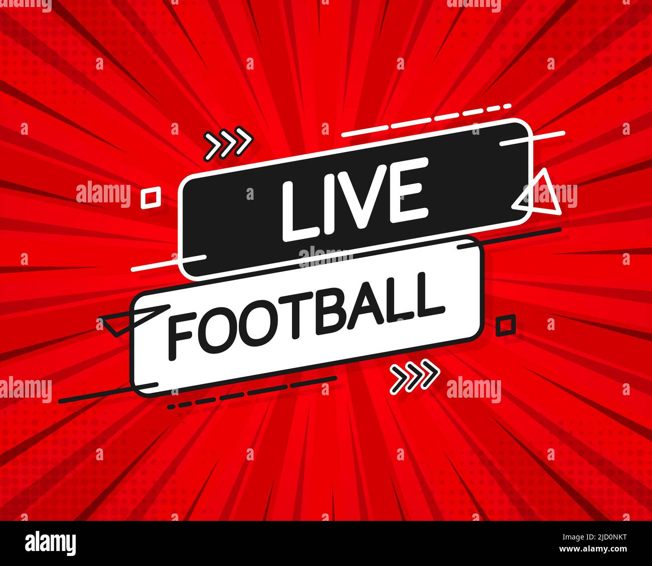 Live Football streaming Icon, Badge, Button for broadcasting or online football stream