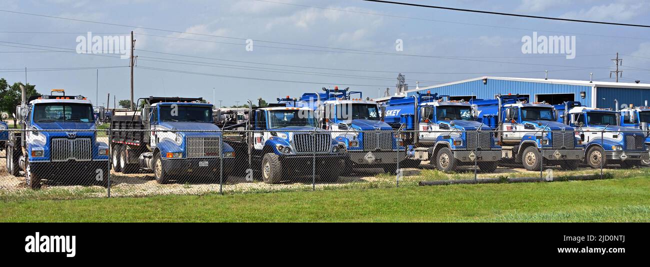 EL DORADO, KANSAS JUNE 15, 2022Maclaskey Oilfield Services parking