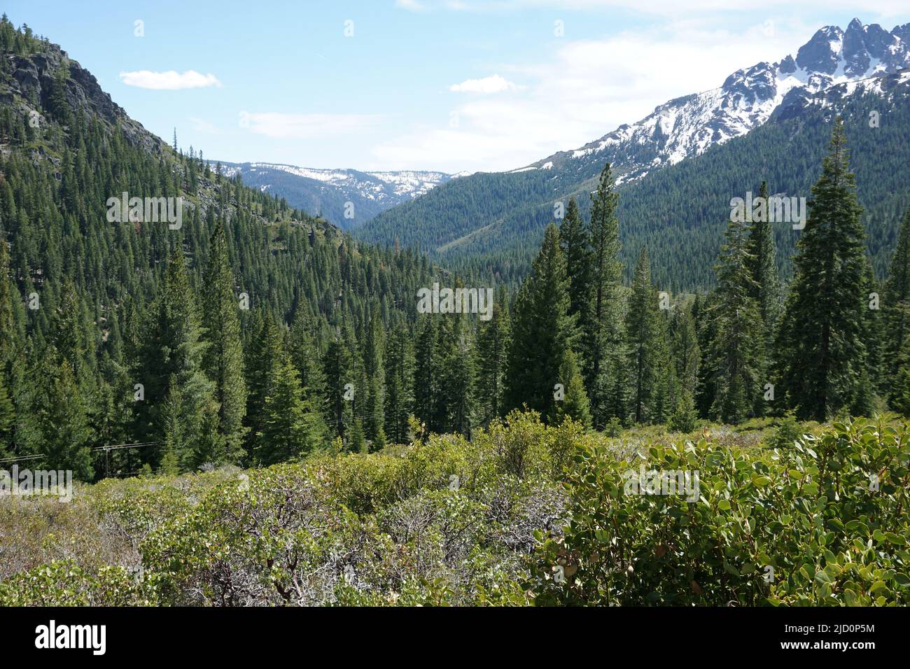 The Sierra Nevada Mountains, California Stock Photo