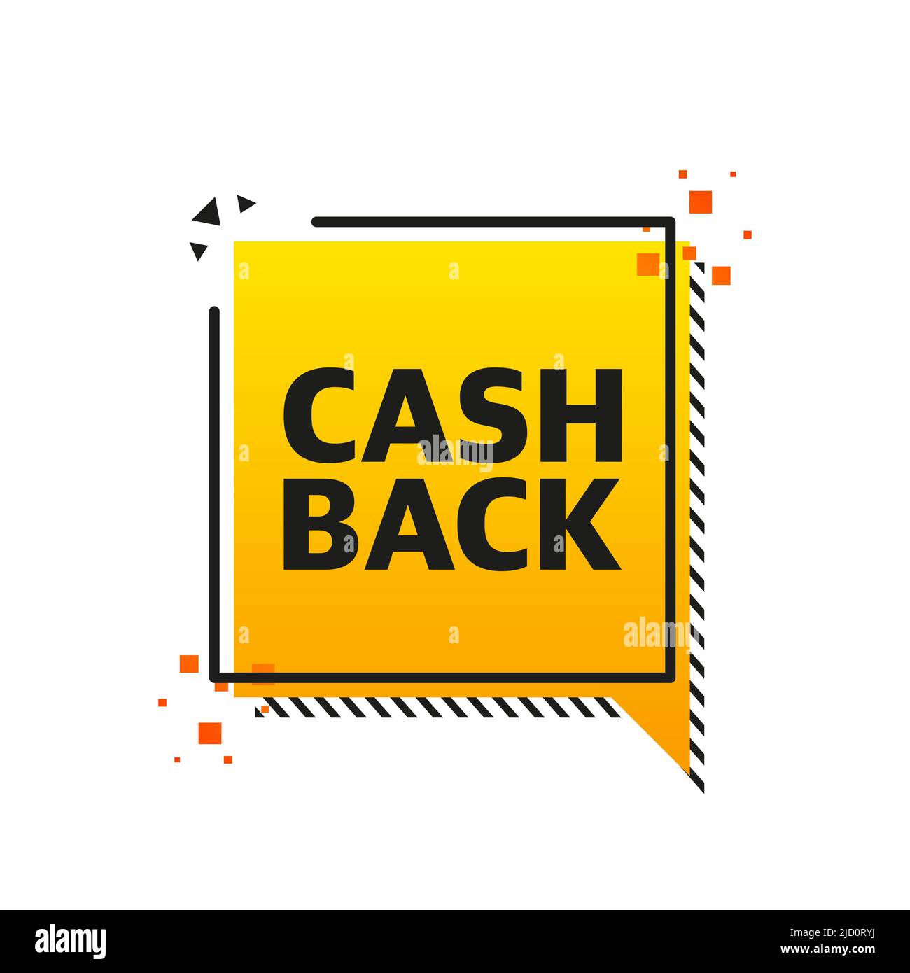 Ribbon cashback symbol logo Stock Vector Images - Alamy