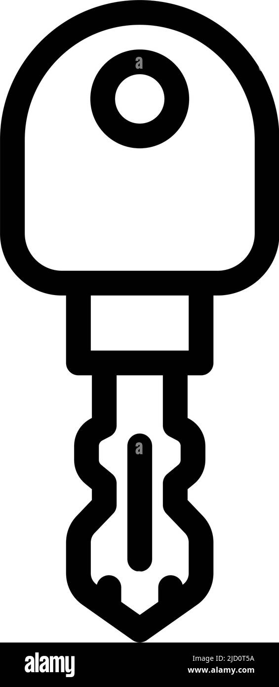 double ended key line icon vector illustration Stock Vector Image & Art ...