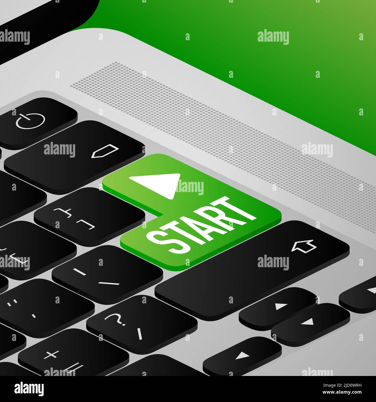 Modern start button, great design for any purposes. Abstract cartoon