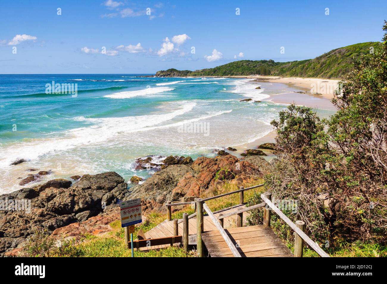 Shelly Beach from the Coastal Walk track Port Macquarie, NSW