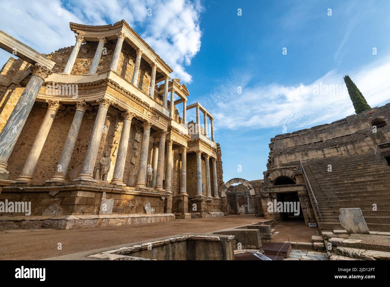 The Roman Theatre of Merida, Merida, Spain Stock Photo - Alamy
