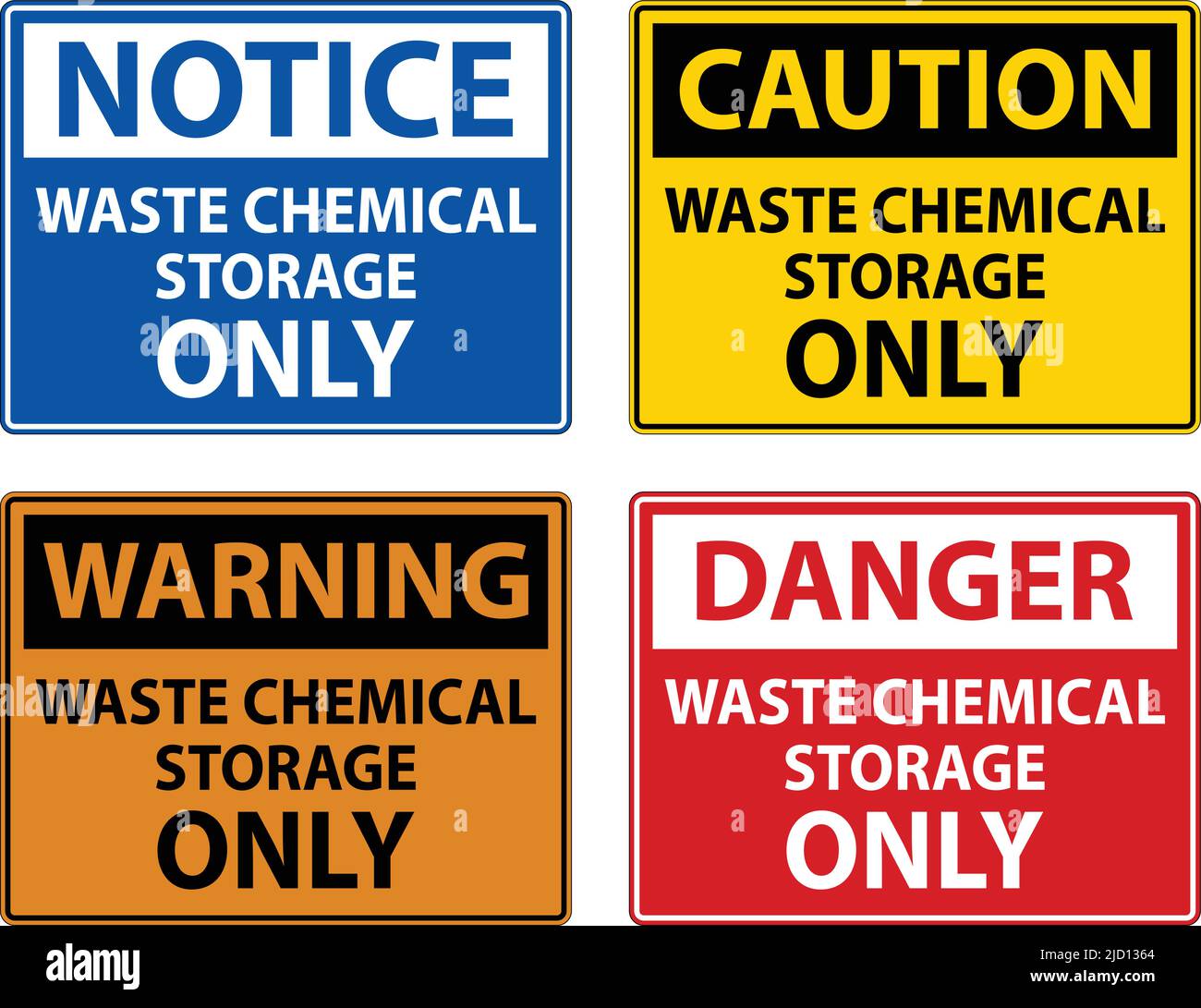 Waste Chemical Storage Only White Background Stock Vector Image & Art