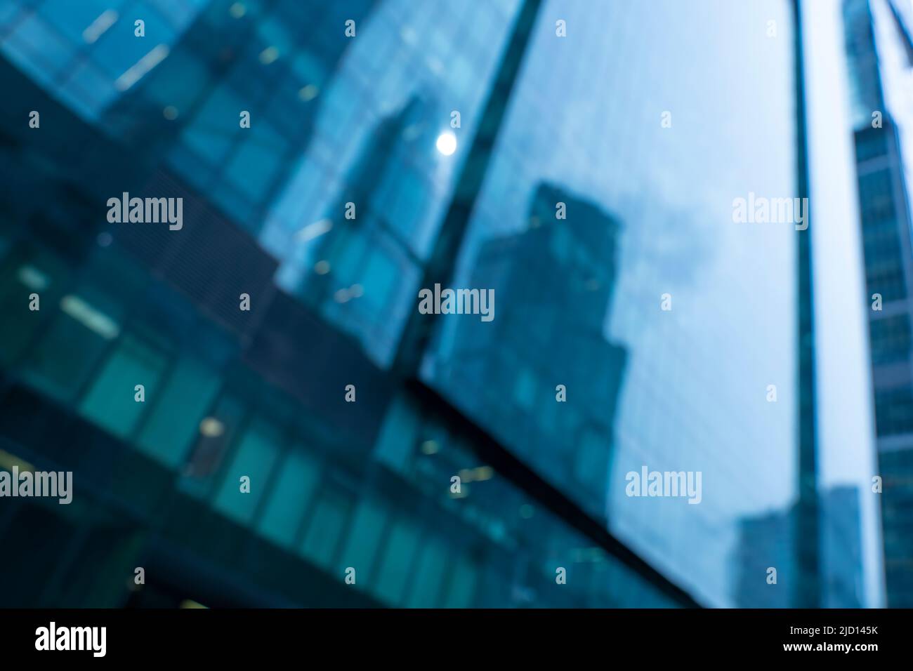 Background for the design. Modern buildings in the business center. Blur. High quality photo Stock Photo