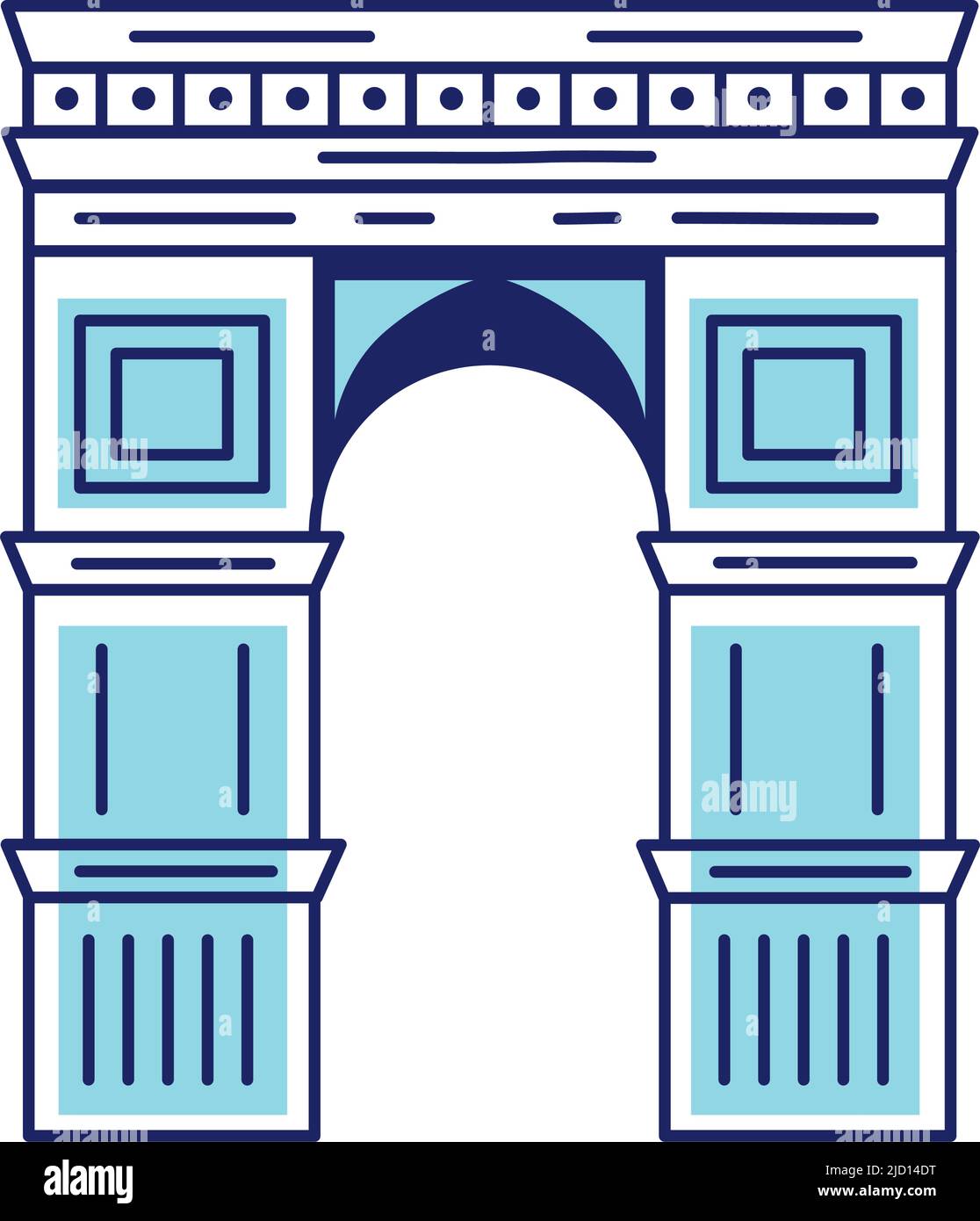 Arch of Triumph landmark icon Stock Vector Image & Art - Alamy