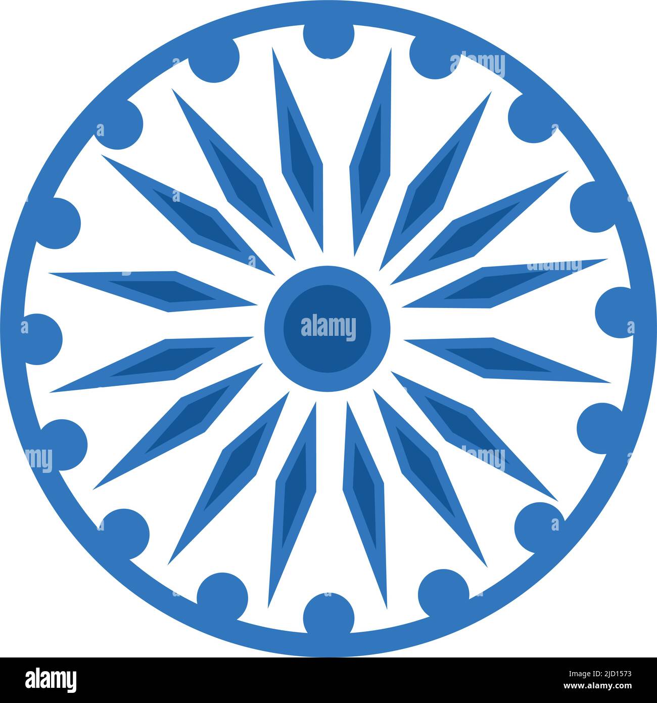 blue ashoka chakra indian emblem Stock Vector Image & Art Alamy