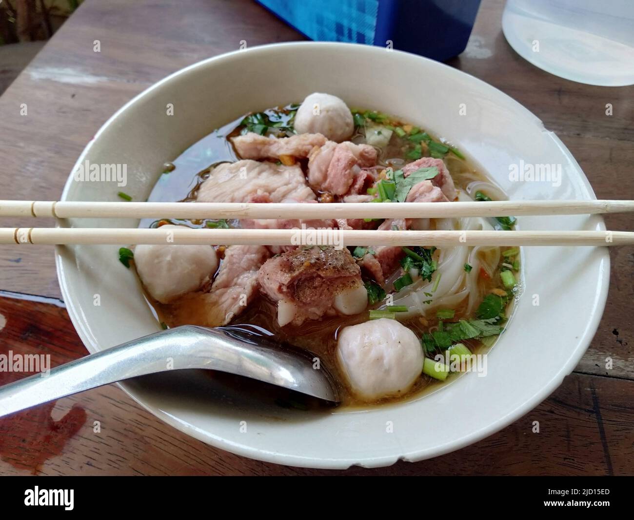 thin noodles Braised Pork Meatballs Stock Photo Alamy