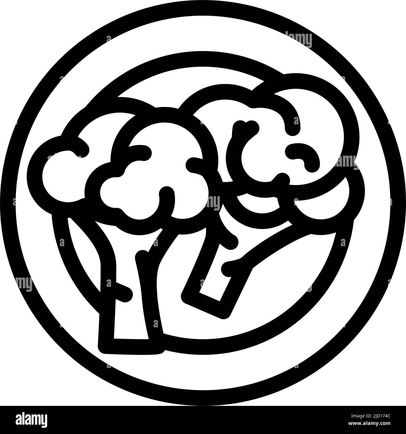 eat healthy food line icon vector illustration Stock Vector Image & Art ...