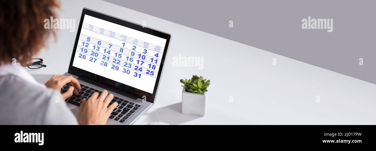 Digital daily schedule hi-res stock photography and images - Alamy