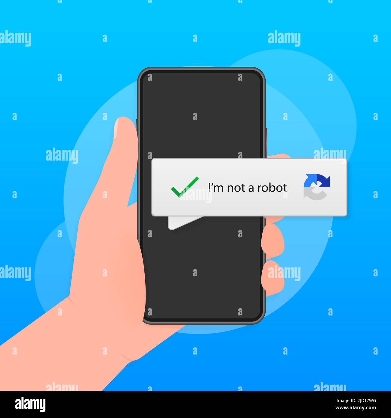 Captcha i am not a robot vector computer code. Vector illustration ...