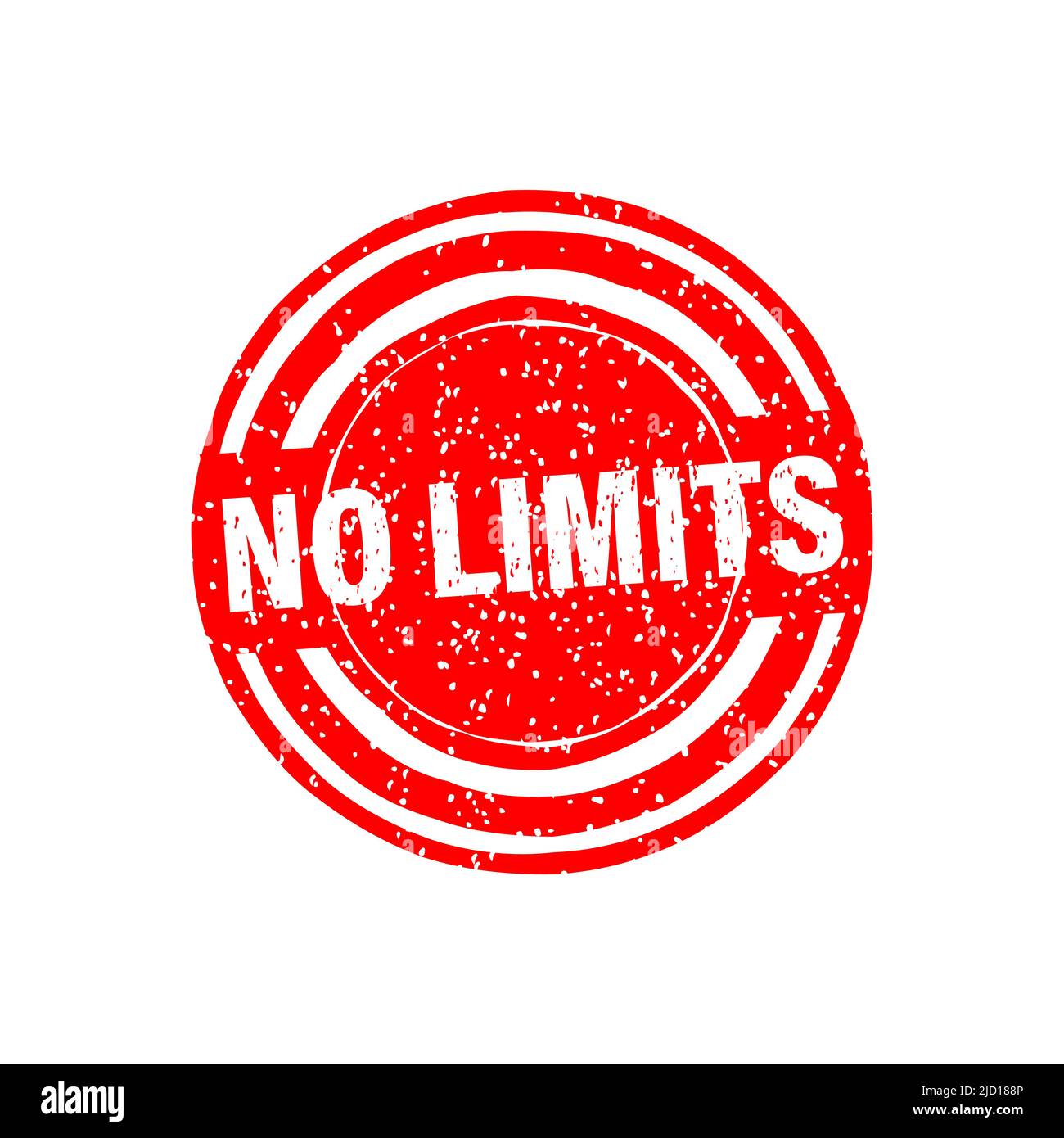 Vintage no limits stamp, great design for any purposes. Vector isolated illustration Stock Vector