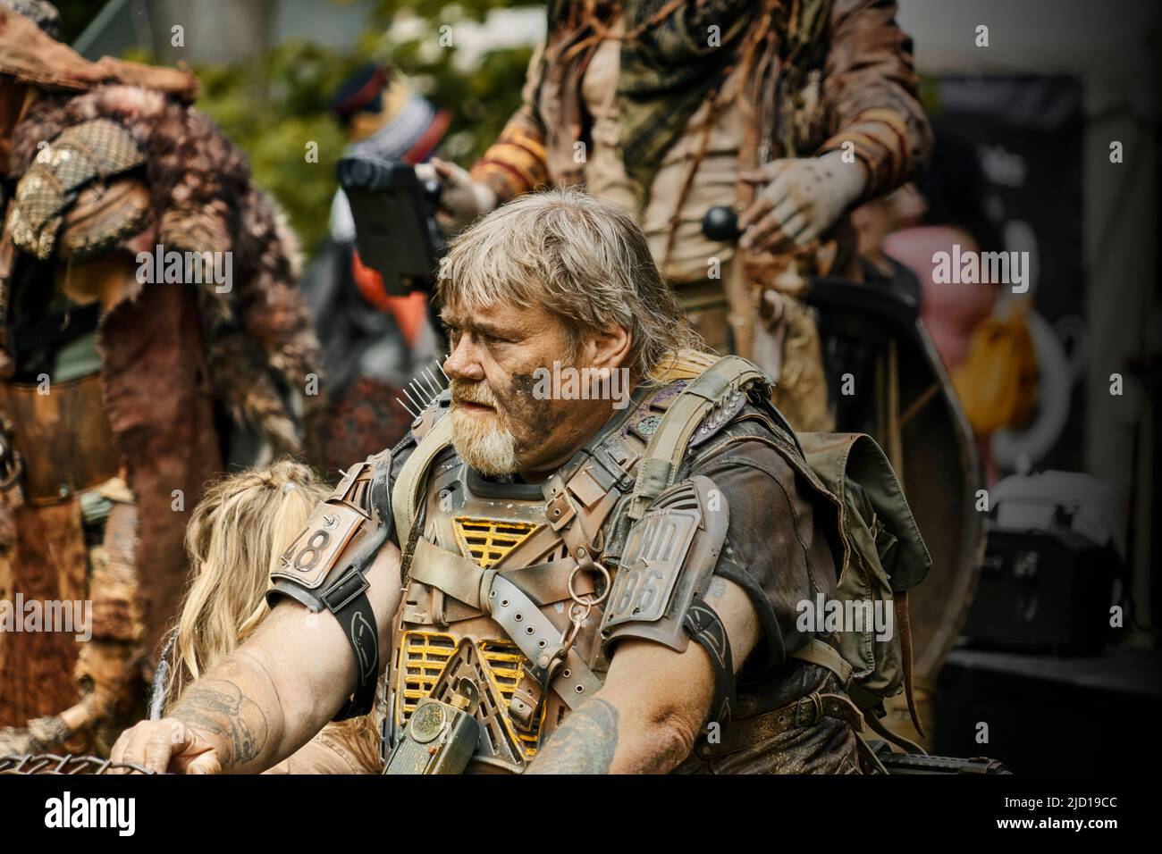 Pattensen, Germany, June 4, 2022: Elderly man with beard dressed as ...