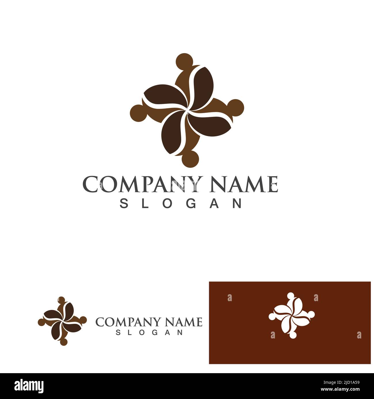 coffee bean icon vector illustration template Stock Vector Image & Art ...