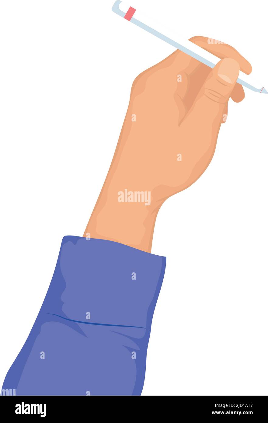 left hand writing with pen icon Stock Vector Image & Art - Alamy