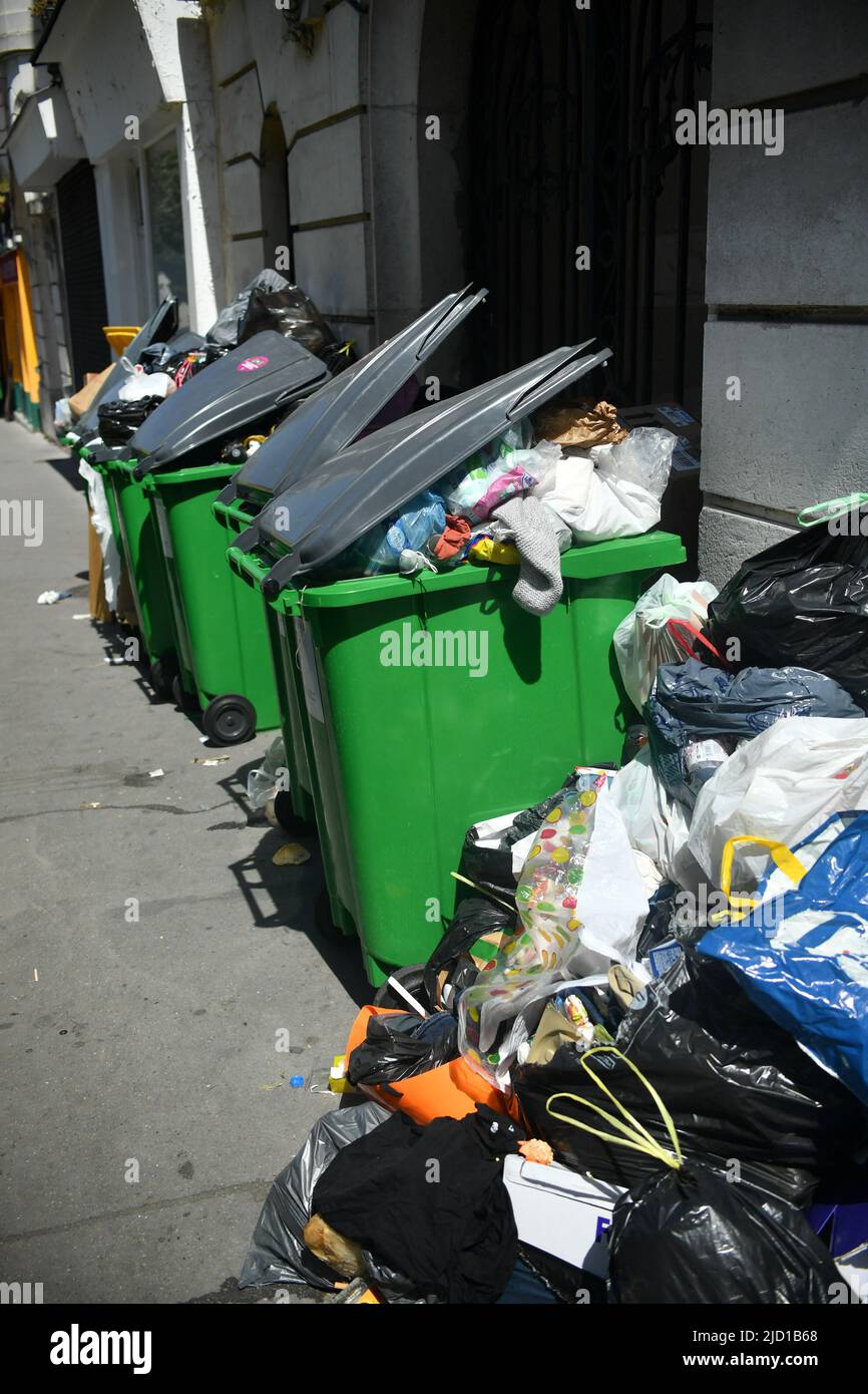 The streets of Paris have been littered with rubbish bins since the
