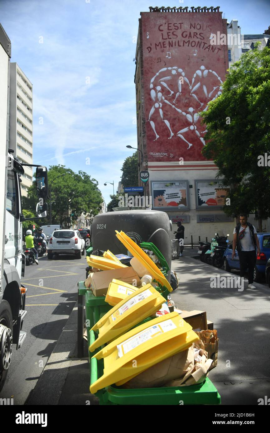 The streets of Paris have been littered with rubbish bins since the