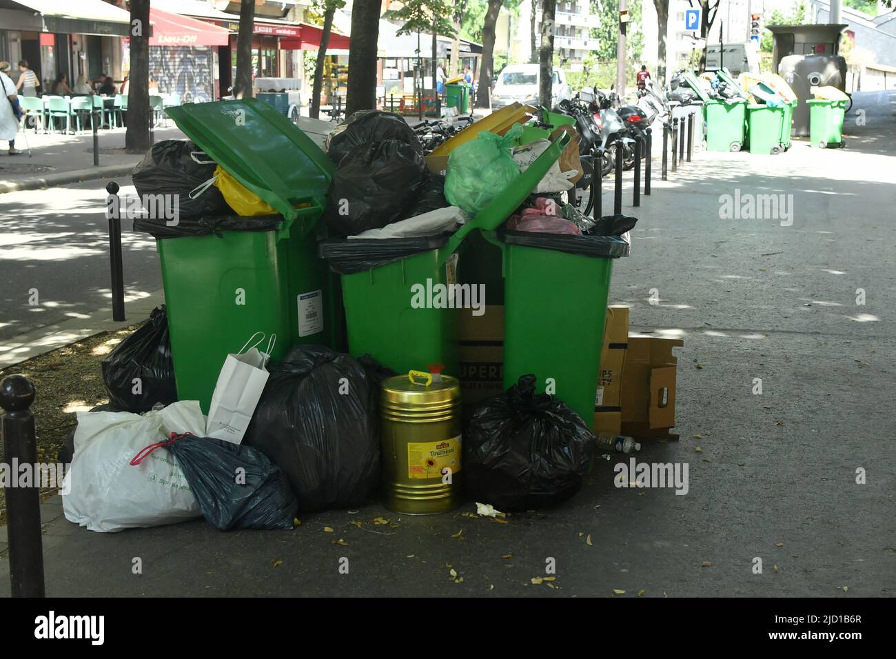 The streets of Paris have been littered with rubbish bins since the